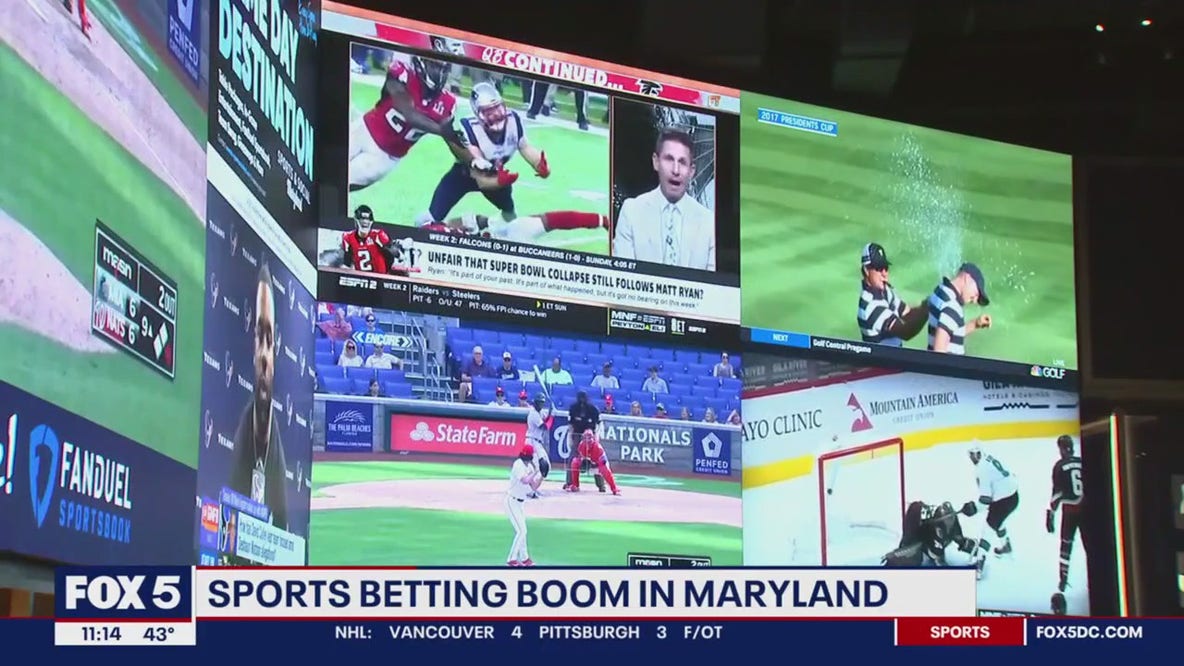 Sports betting booming in Maryland