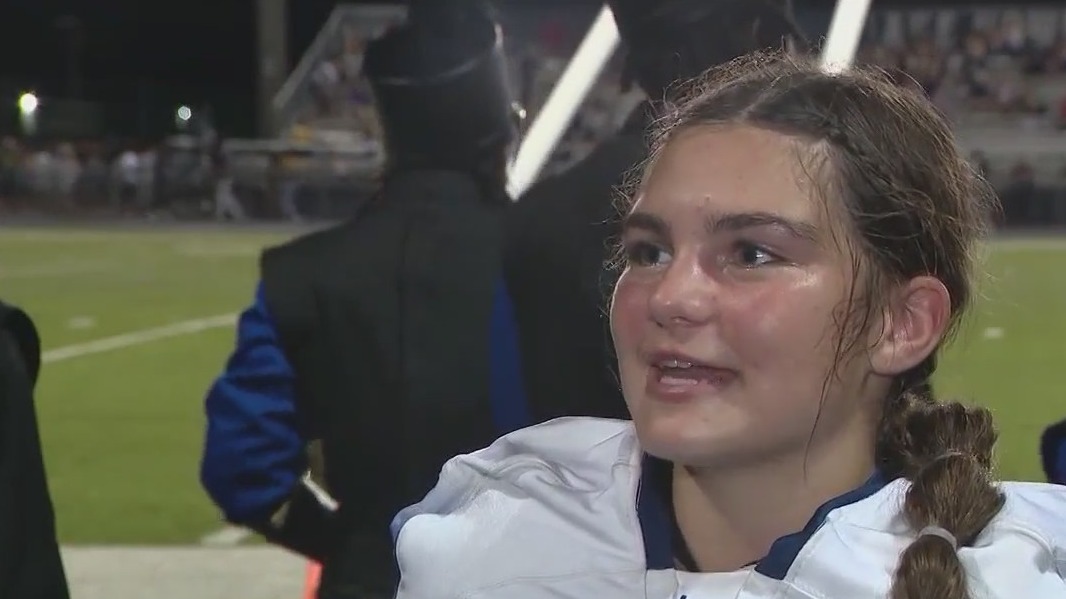 Lyman High School football team recruits first female kicker: 'First girl to ever score points'