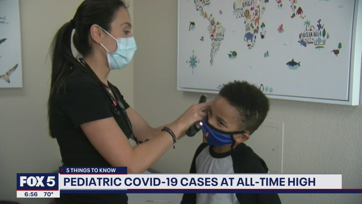Pediatric weekly COVID-19 cases hit pandemic high