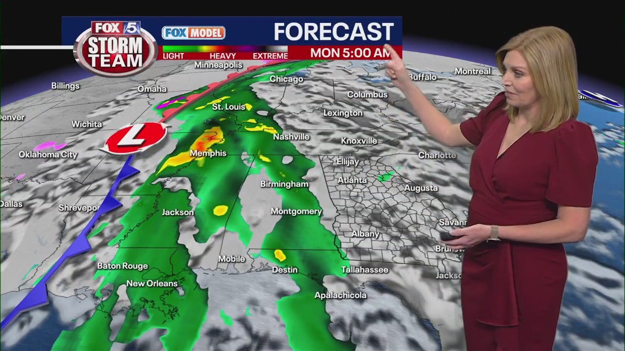 Atlanta Christmas Day weather forecast