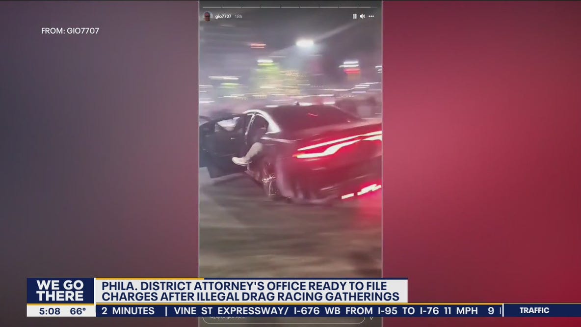 Philadelphia DA's Office ready to file charges after illegal drag racing gatherings