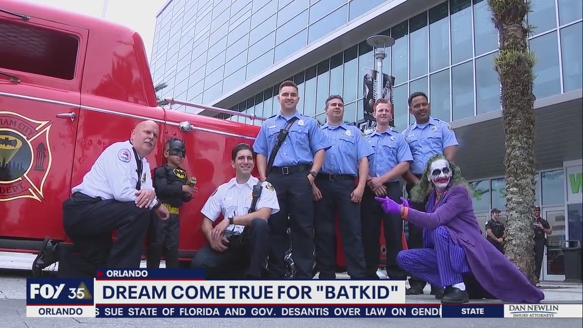 'Batkid' stops 'The Joker' as charities make boy's dream come true