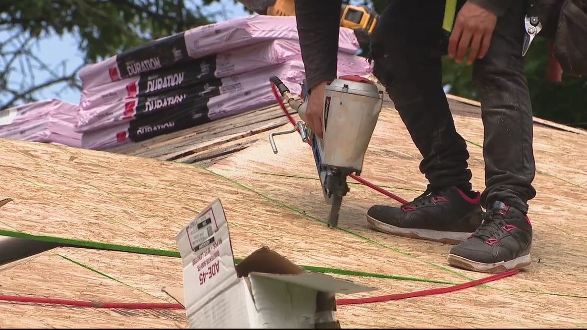 New roof installed for free at Navy vet's house