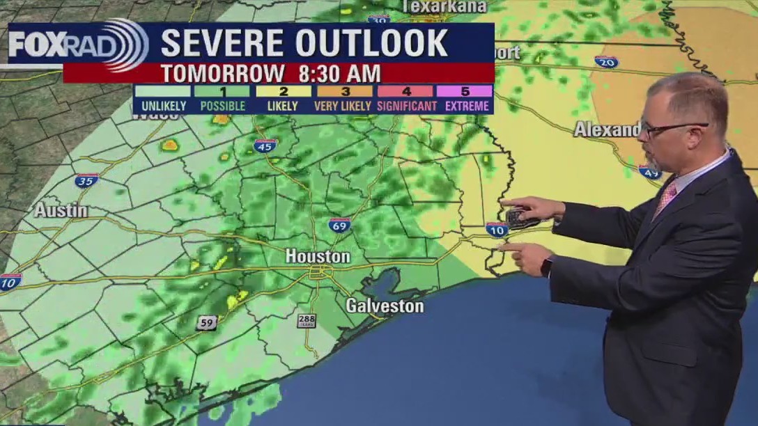 Houston weather: Wet weather possible on Monday