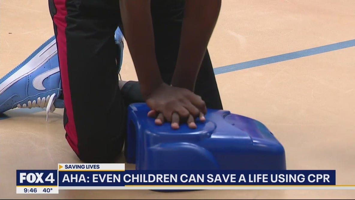 AHA says even kids can learn CPR
