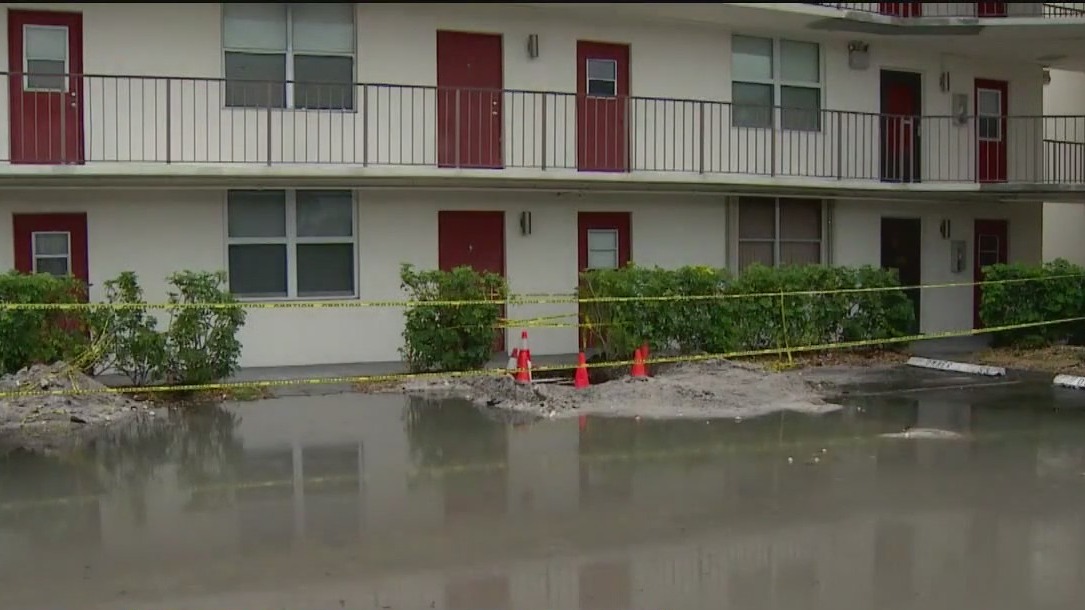 Plumber trapped underground, saved