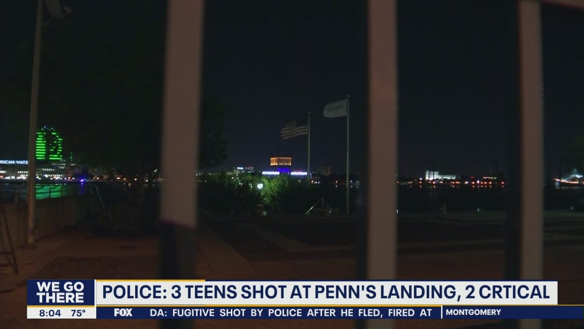 Police: Three teens shot at Penn's Landing, two crticial