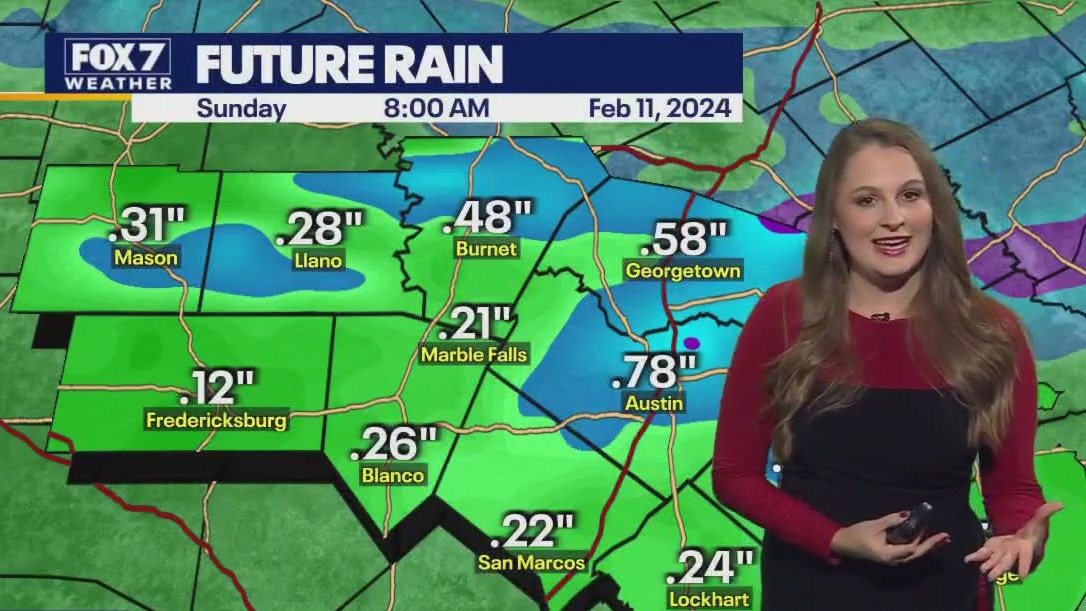 Austin weather Future rain, but dry for now