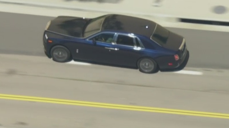 CHP pursues driver in stolen Rolls-Royce in LA County