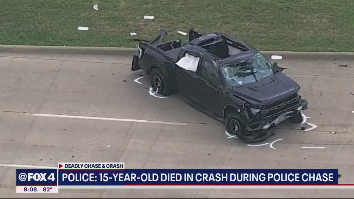 15-year-old killed in Fort Worth police chase crash