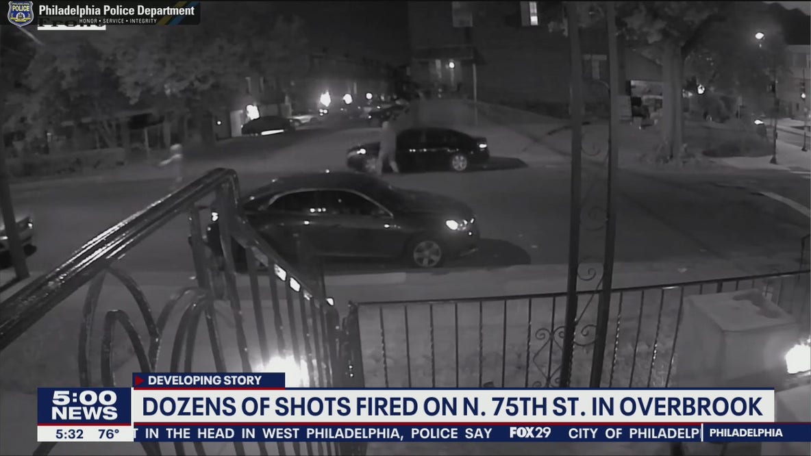 Police: Man 'amazingly' not hit after 4 suspects fire more than 30 shots at him in Overbrook