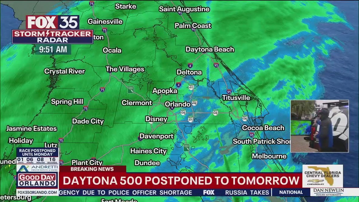 Daytona 500 weather update: What to expect on Monday
