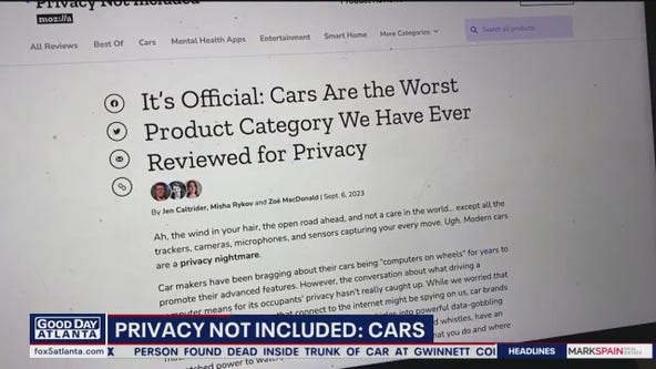 Modern cars called 'privacy nightmare'