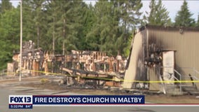 Fire destroys Lastaedian Lutheran Church in Maltby