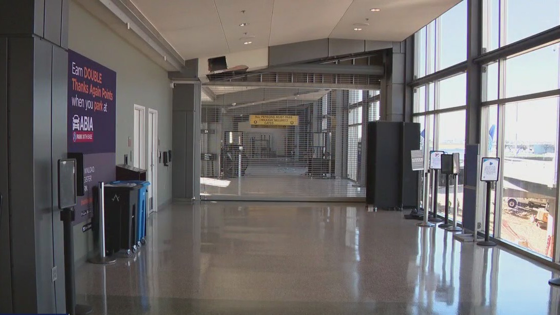 Austin airport closes security checkpoint as part of expansion project