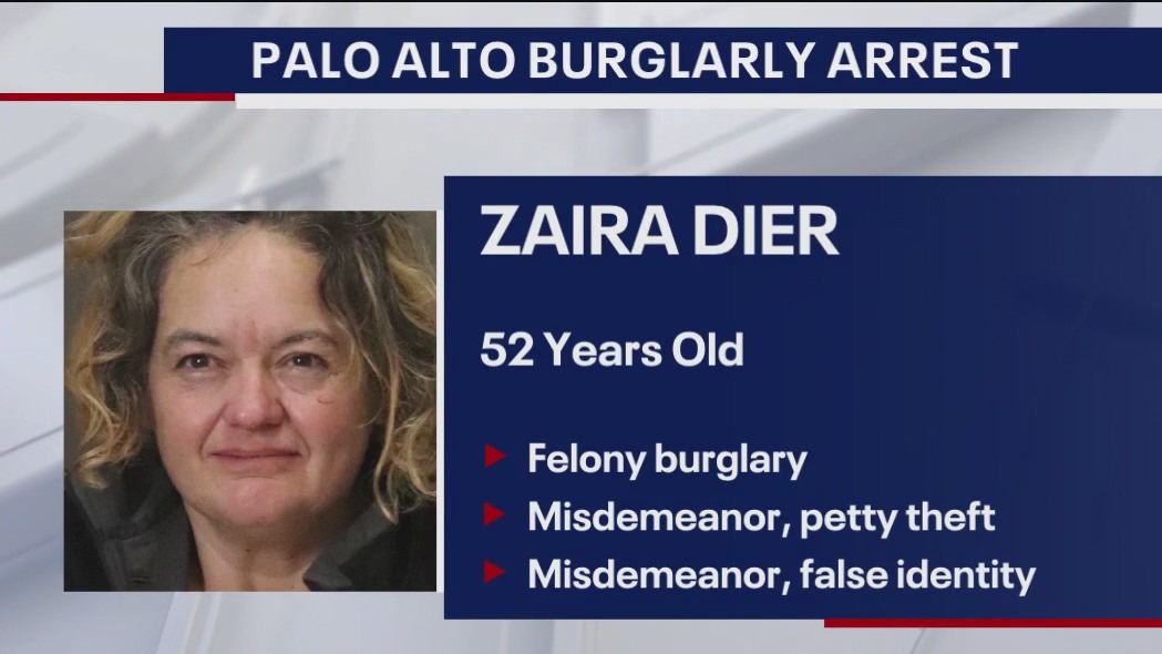 Woman arrested for multiple robberies of occupied homes in Palo Alto
