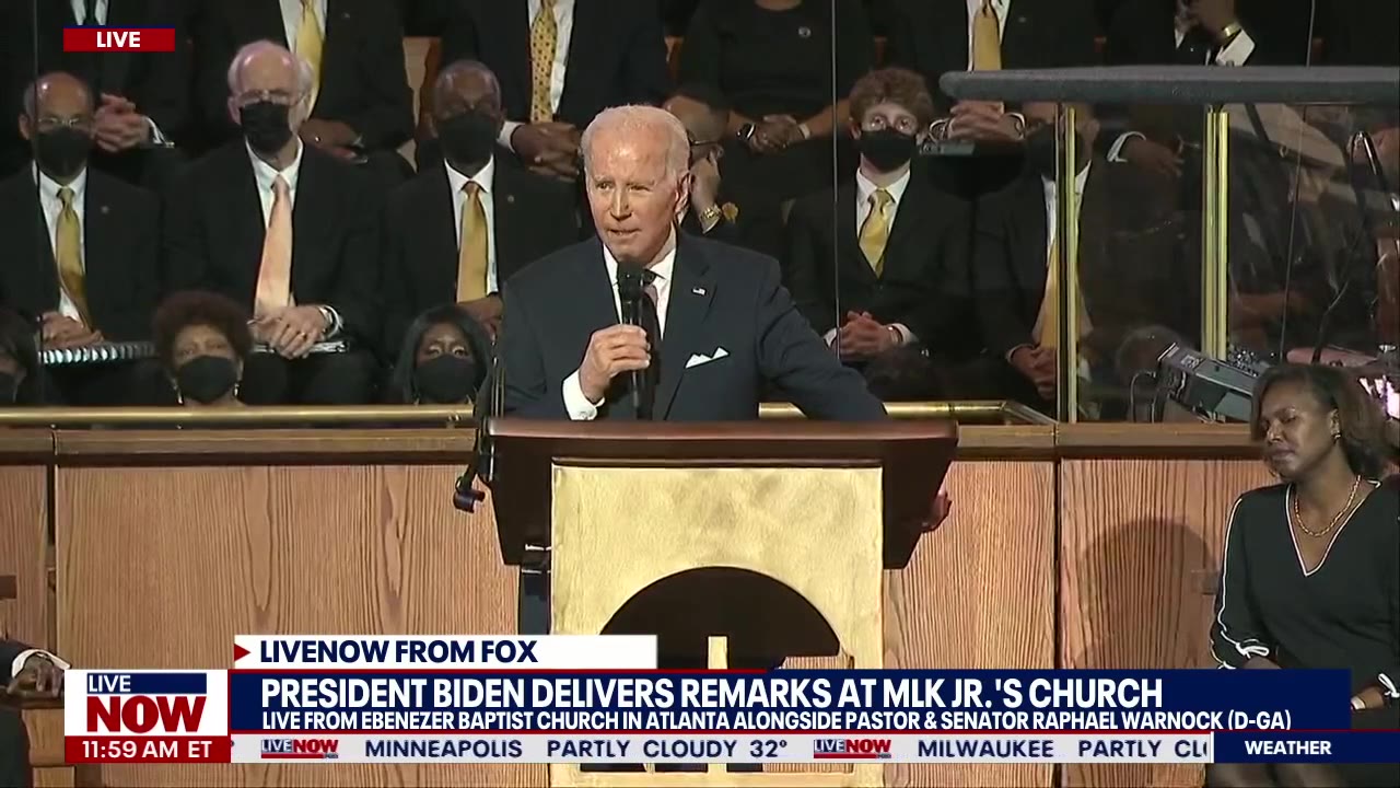 President Biden delivers sermon at MLK Jr.'s church in Atlanta