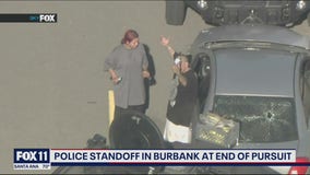 Police chase, lengthy standoff ends in Burbank area