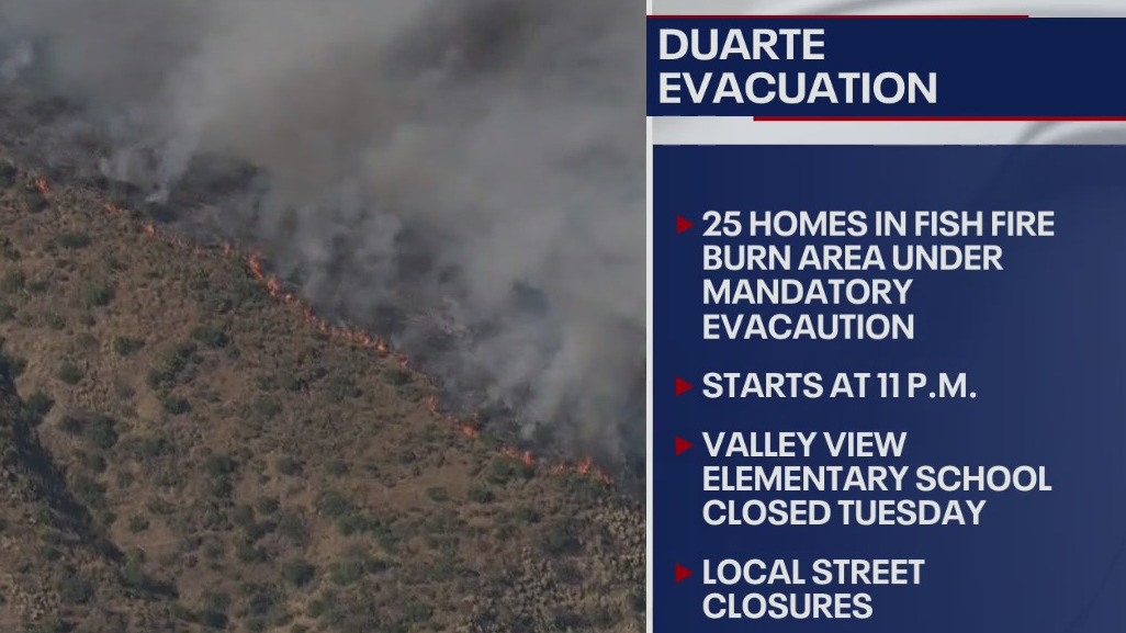 Parts of Duarte ordered to evacuate due to storm concerns