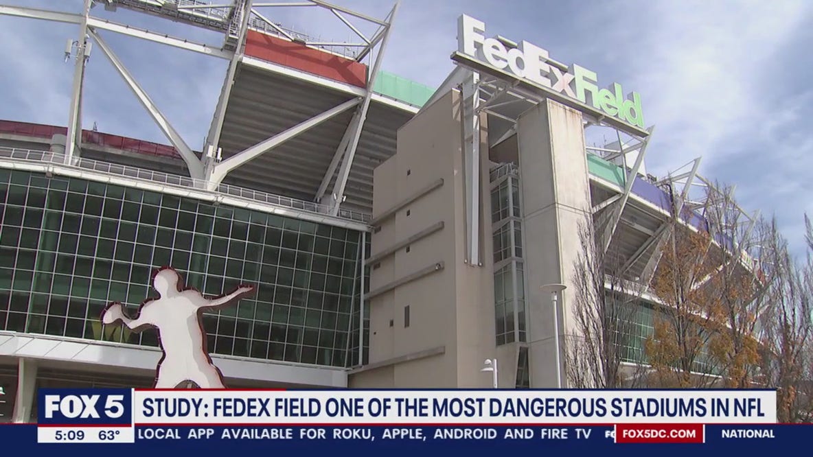 FedEx Field, home of Washington Commanders, ranked as one of most dangerous stadiums in the NFL.