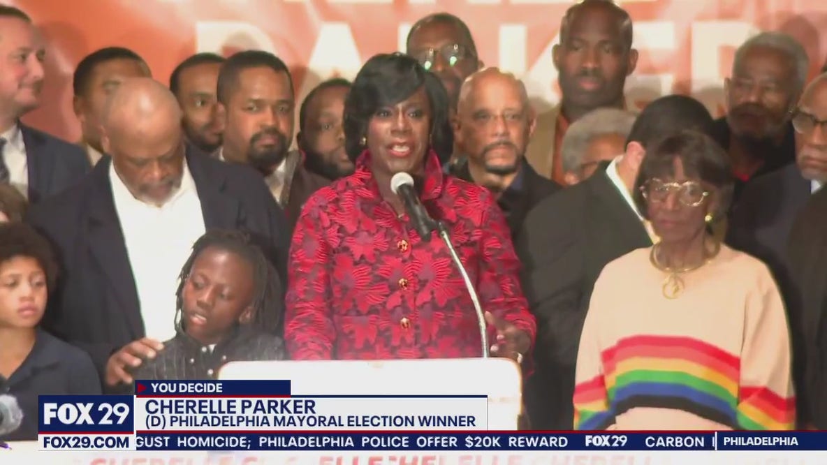 Cherelle Parker projected as first female mayor of Philadelphia