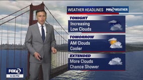 Fog returns, cooler on Tuesday