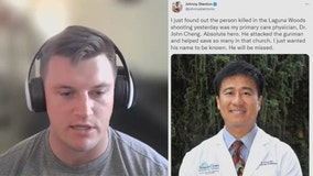 NFL player Johnny Stanton remembers doctor killed in California church shooting as 'hero'