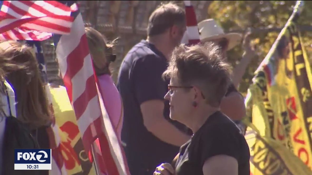 San Rafael police searching for man who assaulted anti-Newsom protester