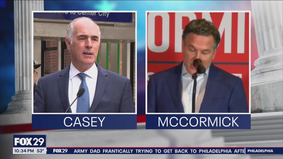 Casey, McCormick to face each other as nominees in Pennsylvania's high-stakes US Senate contest