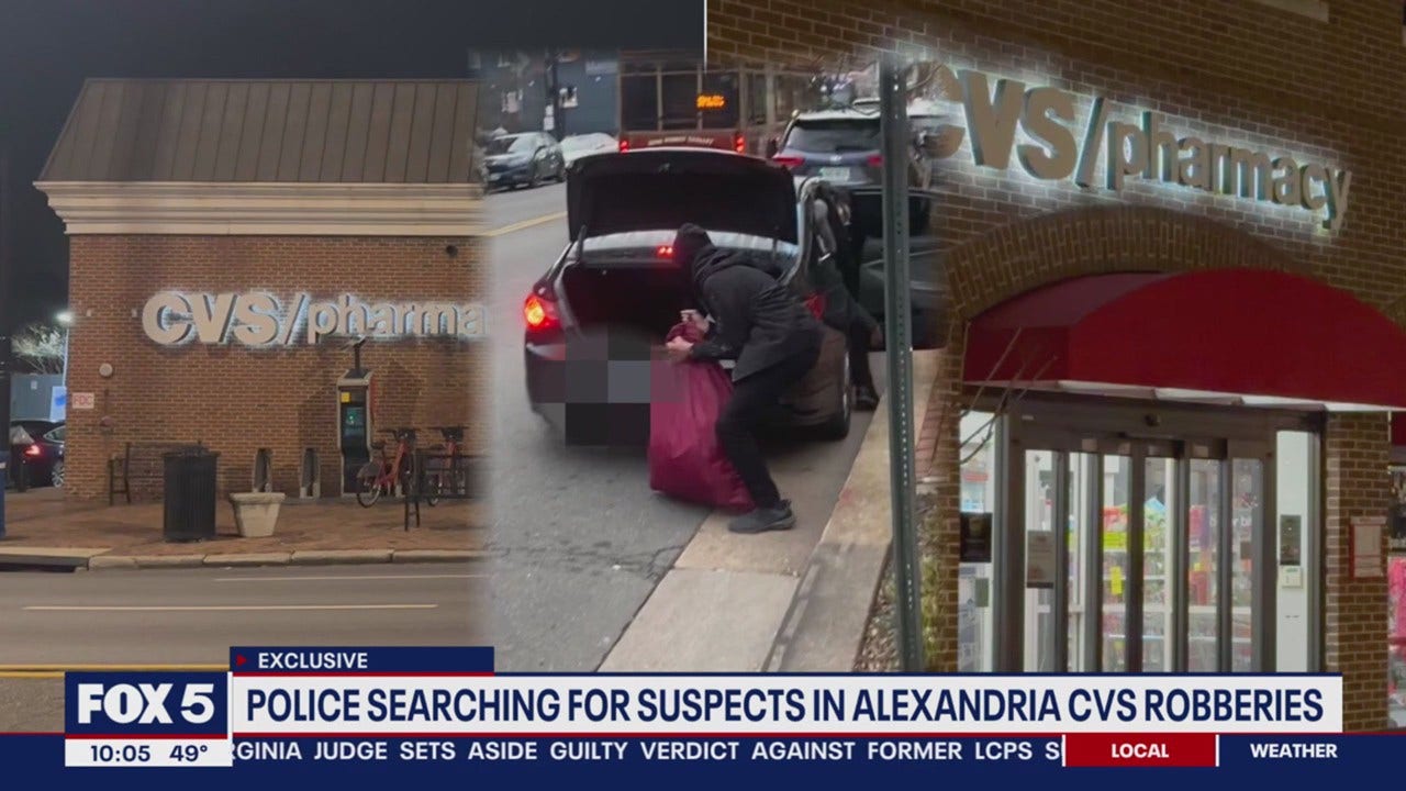 Police search for suspects in Alexandria CVS robberies FOX 5 DC