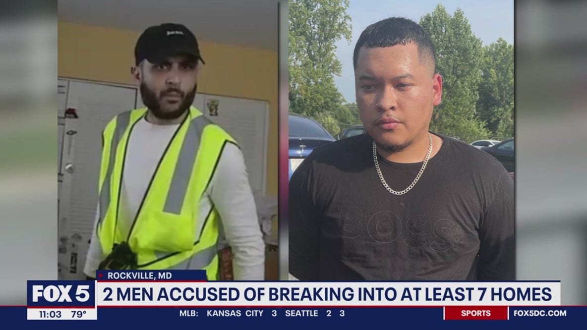 2 men accused of breaking into at least 7 homes in Montgomery County