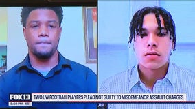 2 UW football players plead not guilty to assault charges