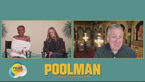 Gino chats with the cast of 'Poolman'