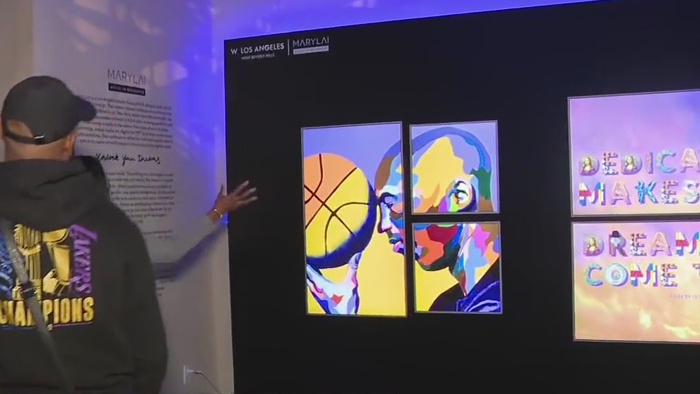 Kobe Bryant art experience opens in Westwood
