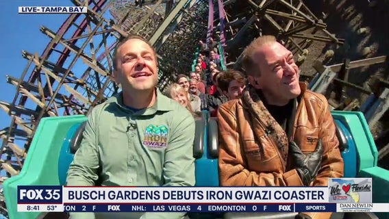 Busch Gardens debuts Iron Gwazi coaster