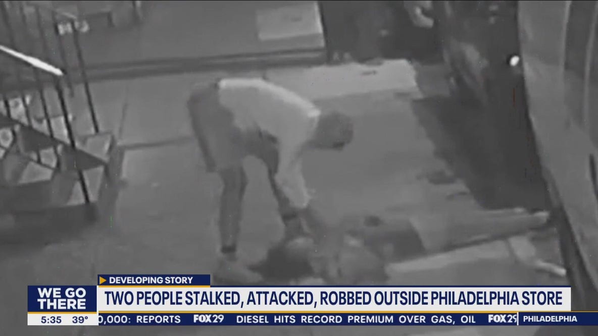 Police: 2 people stalked, attacked before being robbed outside Philadelphia store