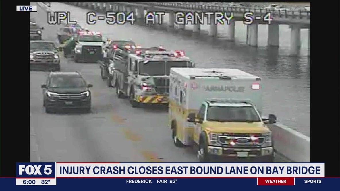 Multi-vehicle crash on Bay Bridge leaves 1 person injured, delays expected
