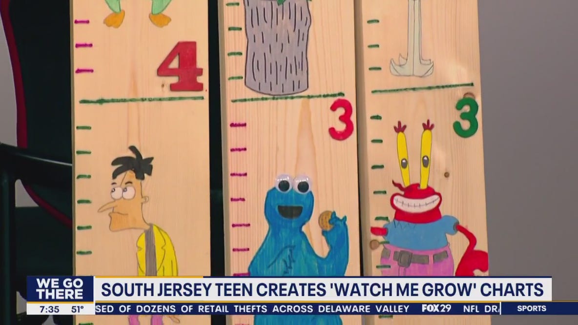 South Jersey teen creates 'Watch Me Grow' charts