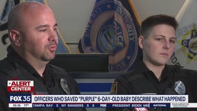 Ocala police officers who saved choking baby speak