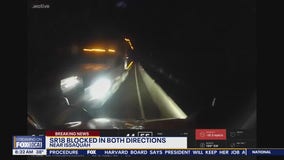 Video shows semi crash head-on into another semi, spilling load of eggs on Washington's SR 18