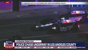 High-speed police chase in Los Angeles County