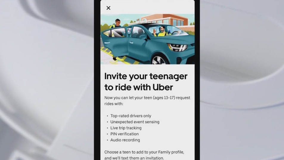 Uber allowing parents to create accounts for children, ages 13 to 17