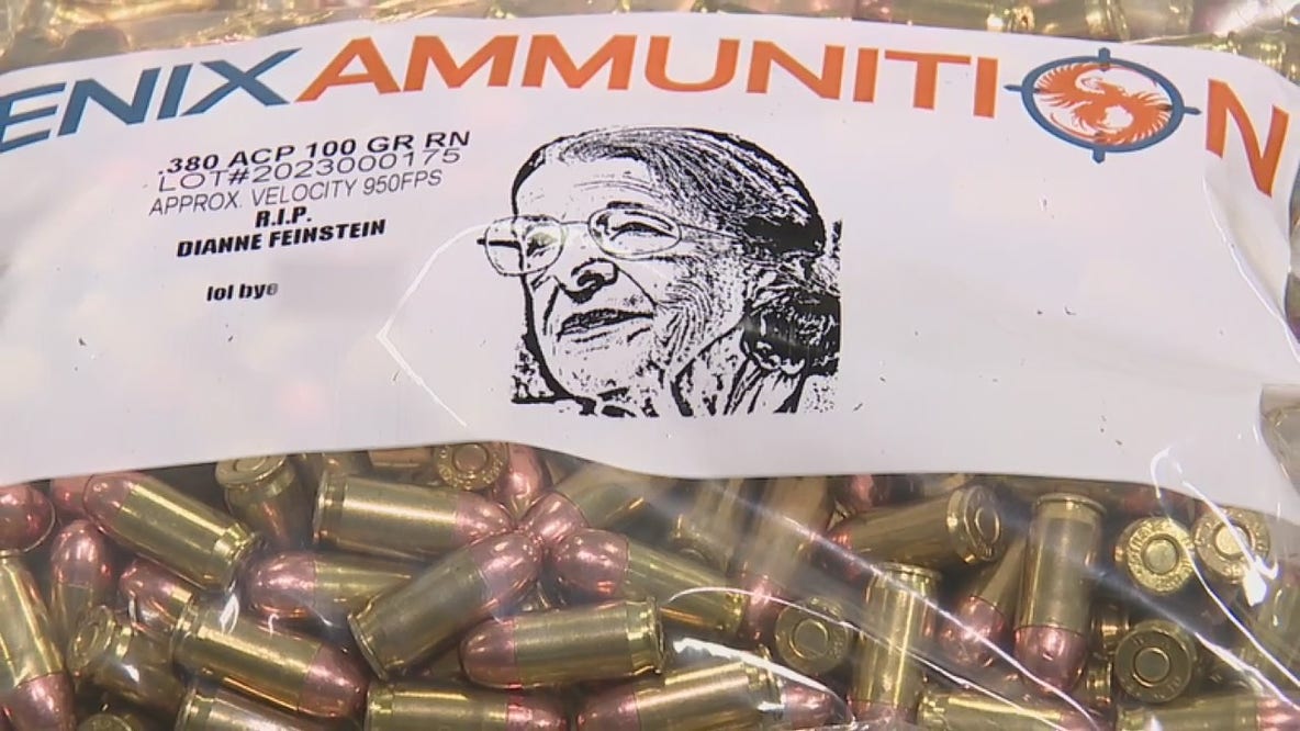 Novi ammunition company sells bags of bullets celebrating Sen. Diane Feinstein's death