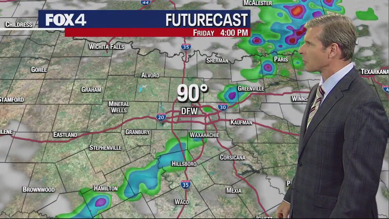 Dallas weather May 17 evening forecast