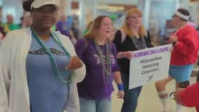 Milwaukee Dancing Grannies arrive in New Orleans for Mardi Gras