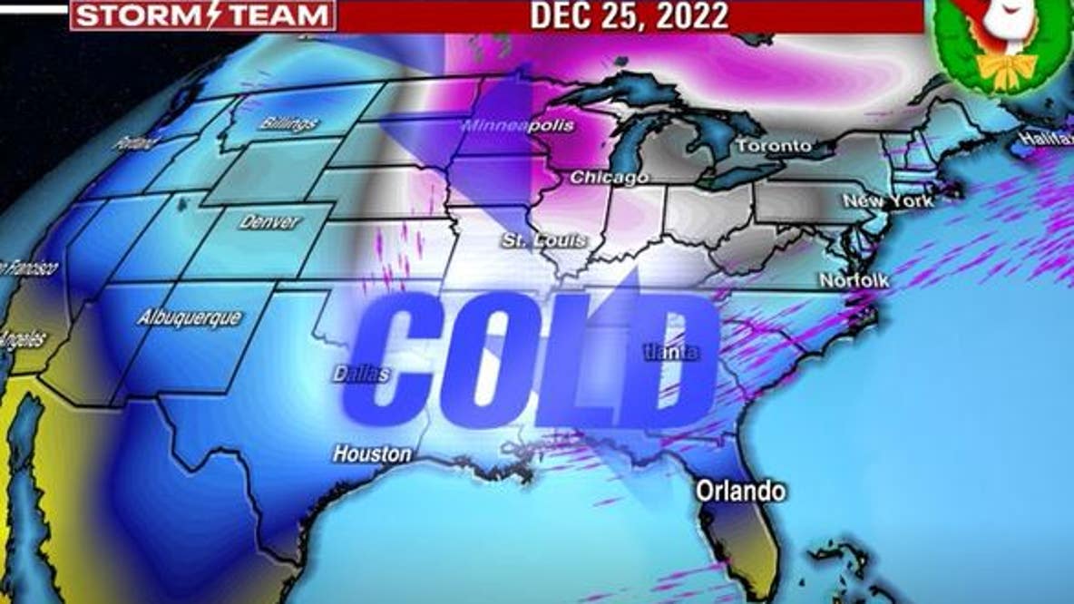 Arctic cold air expected for Christmas weekend