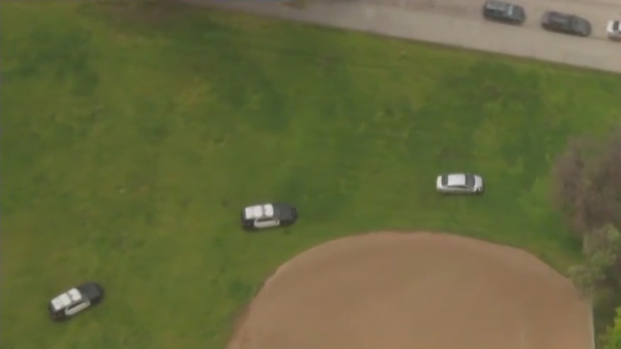Bizarre LA police chase makes its way to Little League field