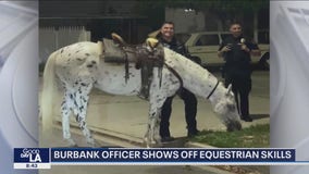 Burbank officer shows off equestrian skills