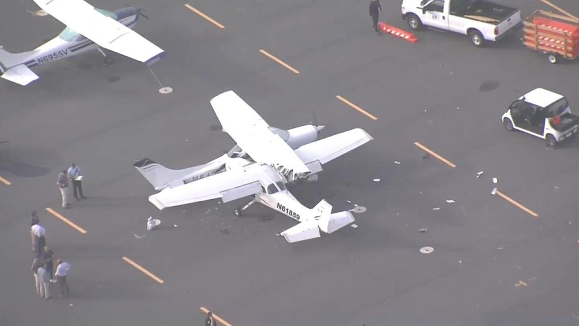 2 planes collide at Orlando Executive Airport