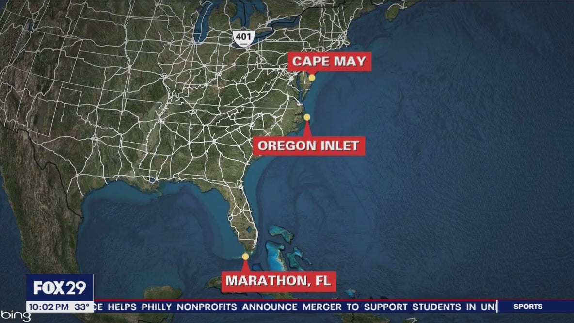 Lost boaters who departed from Cape May rescued by tanker off coast of Delaware